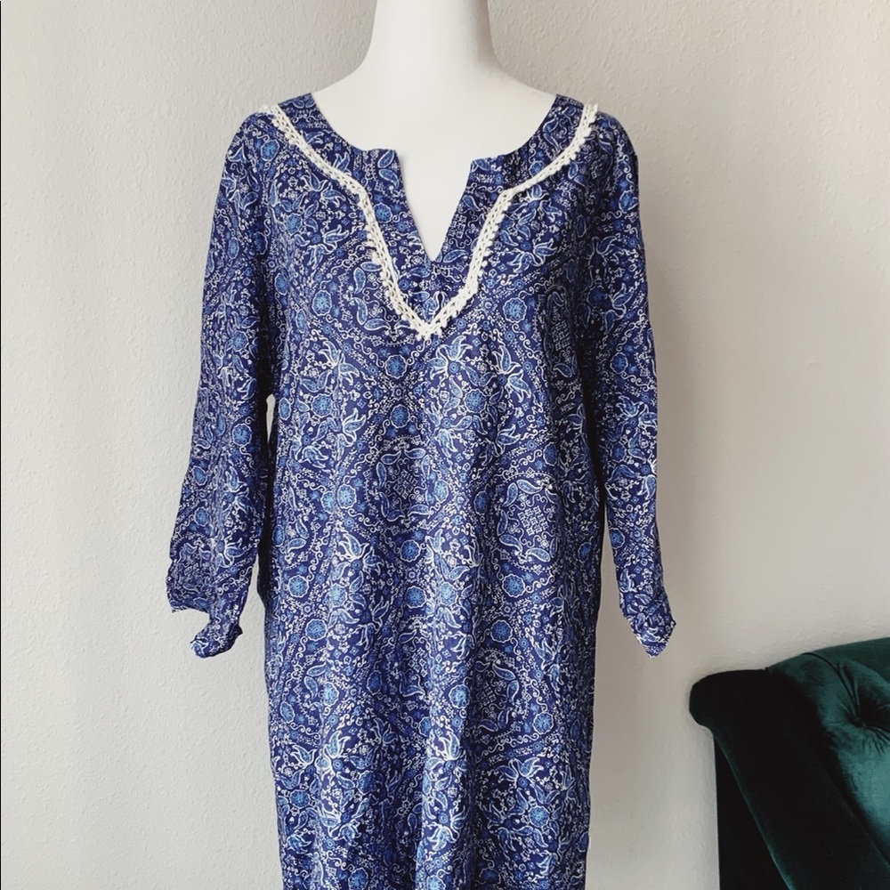 Lucky Brand Long Paisley Top